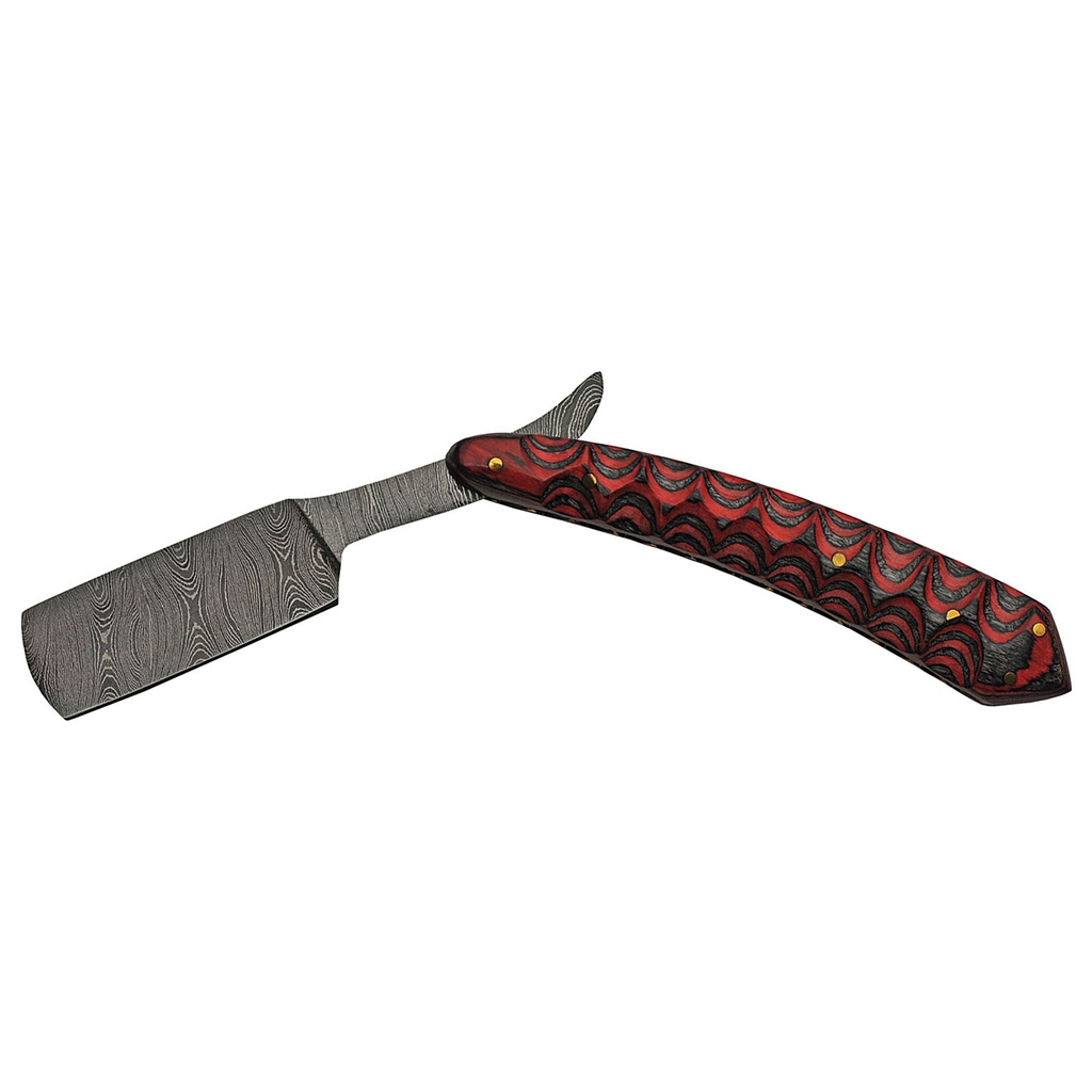 Damascus Straight Razor - Twisted Ember Ritual | South Summit